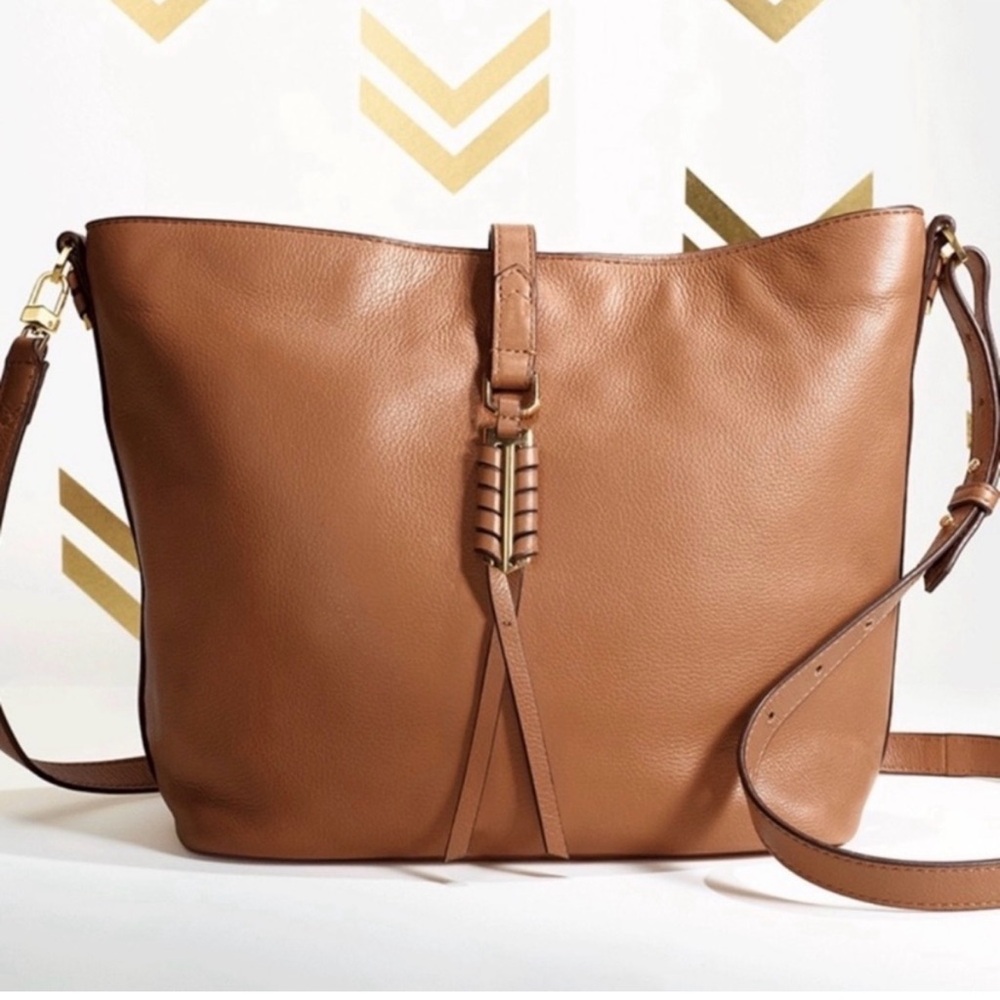 Stella & Dot Covet Leather Crossbody Bag